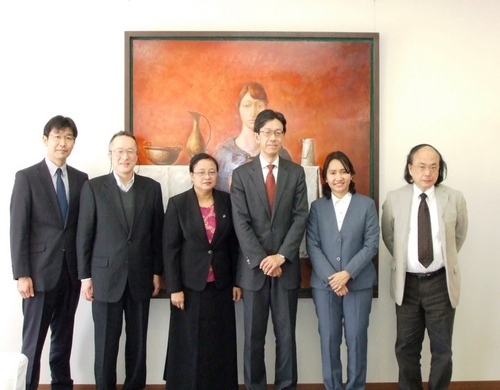󤫤顢Vԭ׼ڡྮѧоLϡɽѧLȥϡֹHL+/From+Left:+Assoc.+Prof.+Tsukahara,+Prof.+Sakai,+Prof.+Ohnmar,+Dr.+Yamaguchi,+Prof.+Thwin,+Prof.+Nakabayashi